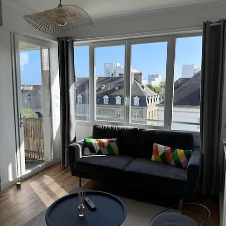 Charmant Appartement T3 Avec Balcon, Centre-Ville Lorient Exterior foto